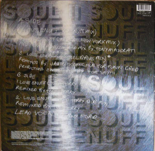 Soul II Soul - Love Enuff (12") (Very Good Plus (VG+)) - Image 2