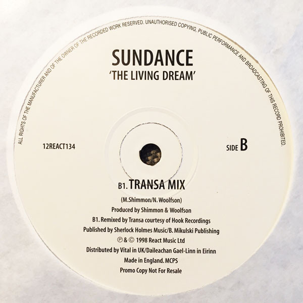 Sundance - The Living Dream (2x12", Promo) (Very Good Plus (VG+)) - Image 2