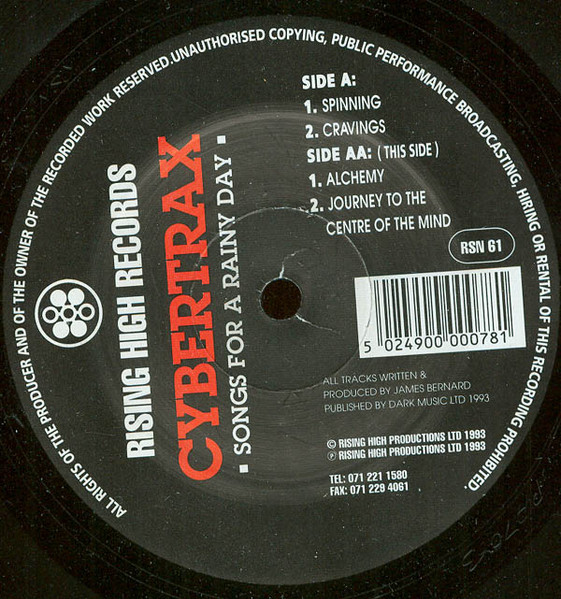 Cybertrax - Songs For A Rainy Day (12") (Very Good Plus (VG+))