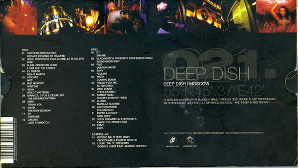 Deep Dish - Global Underground 021: Moscow (2xCD, Comp, Ltd, Mixed) (Very Good Plus (VG+)) - Image 2