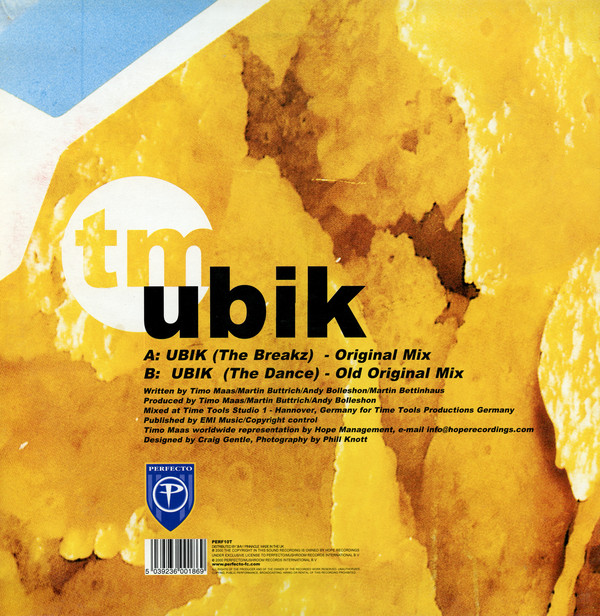 Timo Maas Featuring Martin Bettinghaus - Ubik (12") (Near Mint (NM or M-)) - Image 2