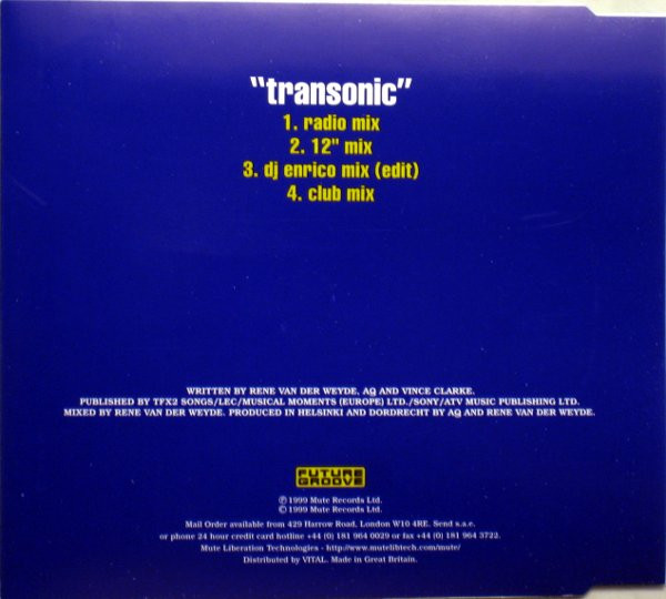 Wired - Transonic (CD, Single) (Very Good Plus (VG+)) - Image 2