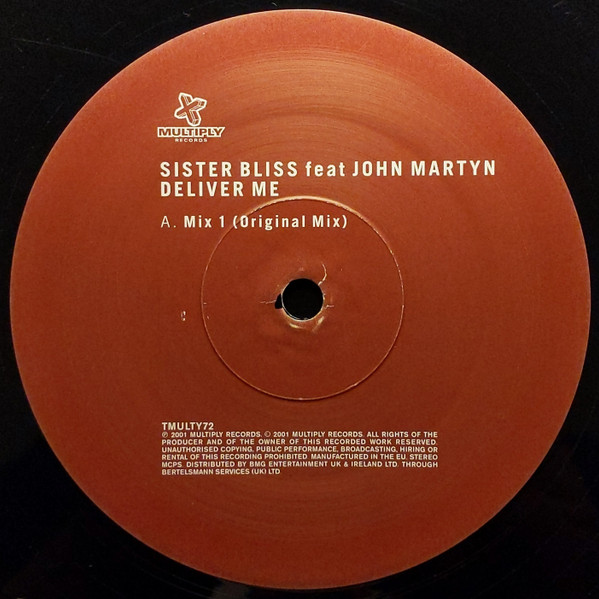 Sister Bliss Feat. John Martyn - Deliver Me (12") (Very Good Plus (VG+)) - Image 3