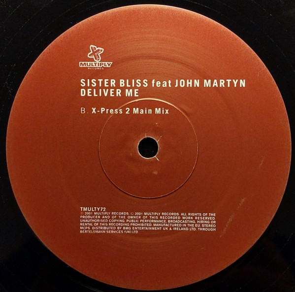 Sister Bliss Feat. John Martyn - Deliver Me (12") (Very Good Plus (VG+)) - Image 4