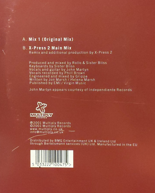 Sister Bliss Feat. John Martyn - Deliver Me (12") (Very Good Plus (VG+)) - Image 5