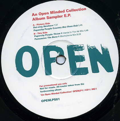 Various - An Open Minded Collection - Album Sampler EP (12", EP, Promo, Smplr) (Very Good (VG)) - Image 2