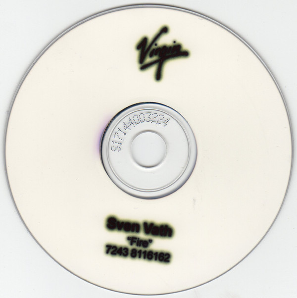 Sven Väth - Fire (CDr, Album, Promo) (Very Good Plus (VG+)) - Image 2