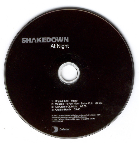 Shakedown - At Night (CD, Single) (Very Good (VG)) - Image 3
