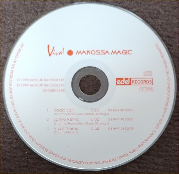 Viva! (46) - Makossa Magic (CD, Single) (Near Mint (NM or M-)) - Image 3