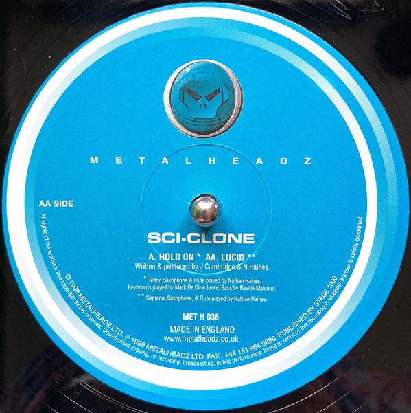 Sci-Clone - Hold On / Lucid (12") (Near Mint (NM or M-)) - Image 4