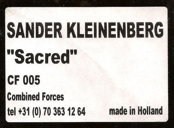 Sander Kleinenberg - Sacred (12", Promo) (Very Good Plus (VG+)) - Image 4