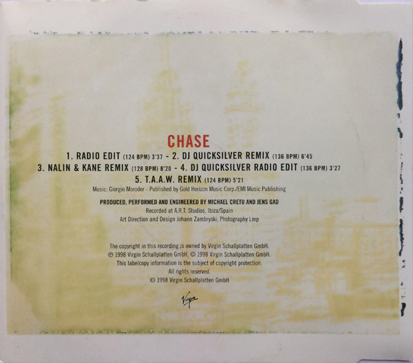Trance Atlantic Air Waves - Chase (CD, Single) (Very Good Plus (VG+)) - Image 2