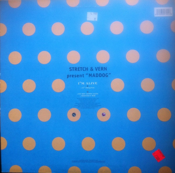 Stretch & Vern Present Maddog - I'm Alive (12", Single) (Very Good Plus (VG+)) - Image 2