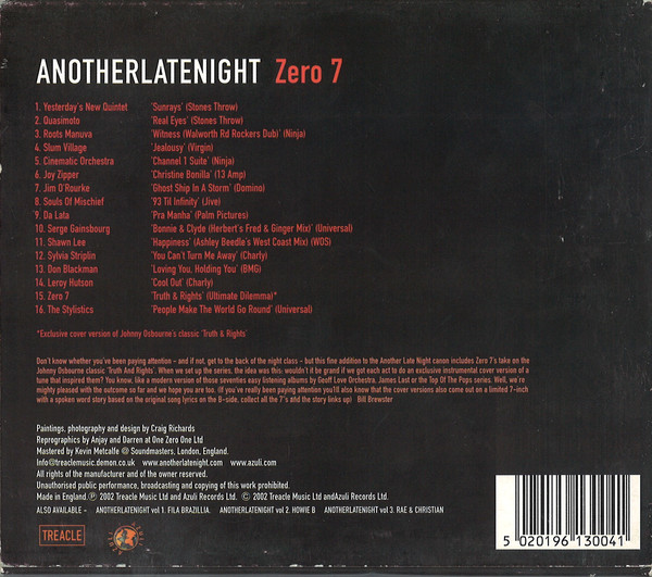 Zero 7 - AnotherLateNight (CD, Mixed) (Very Good Plus (VG+)) - Image 2