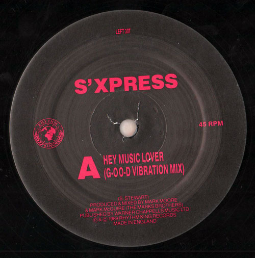 S'Express - Hey Music Lover (12", Single, 1/3) (Near Mint (NM or M-)) - Image 3