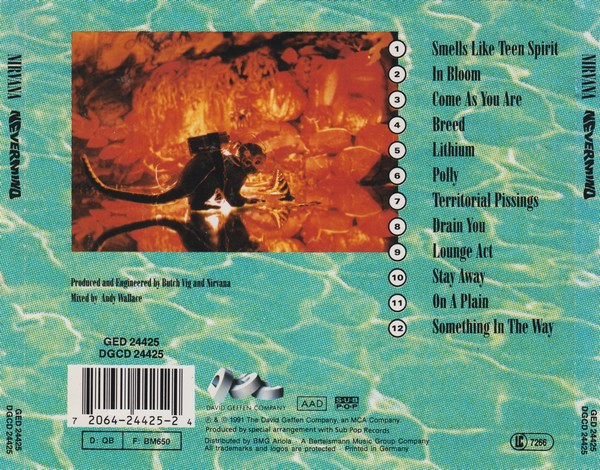 Nirvana - Nevermind (CD, Album, Son) (Very Good (VG)) - Image 2