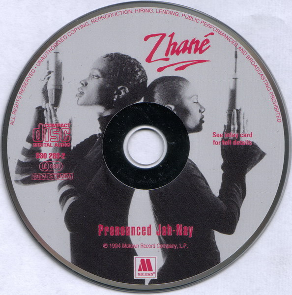 Zhané - Pronounced Jah-Nay (CD, Album) (Very Good Plus (VG+)) - Image 3