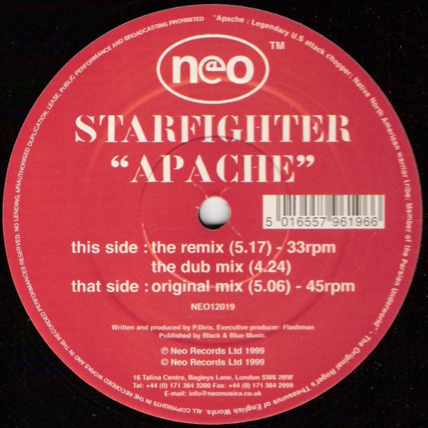Starfighter - Apache (12") (Very Good (VG))