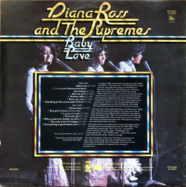 The Supremes - Baby Love (LP, Comp) (Very Good (VG)) - Image 2