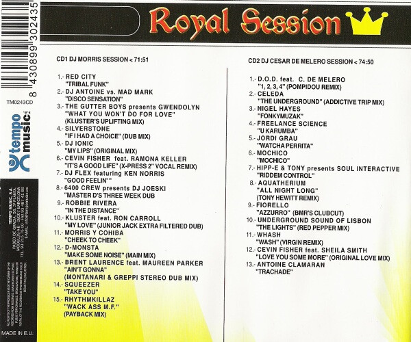 Nick Morris & Cesar De Melero - Royal Session Of Sound (2xCD, Mixed) (Very Good Plus (VG+)) - Image 2