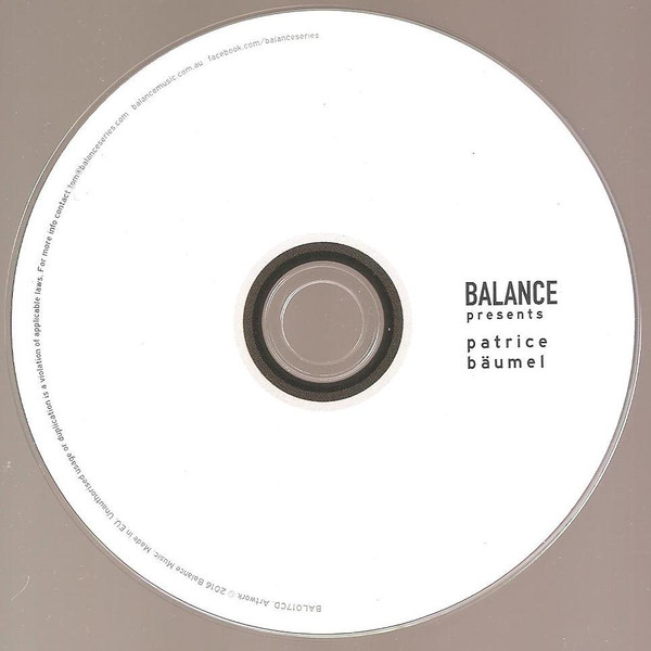 Patrice Bäumel - Balance Presents Patrice Bäumel (CD, Mixed) (Mint (M)) - Image 3
