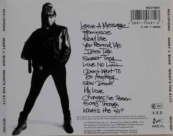 Mary J. Blige - What's The 411? (CD, Album) (Very Good (VG)) - Image 4