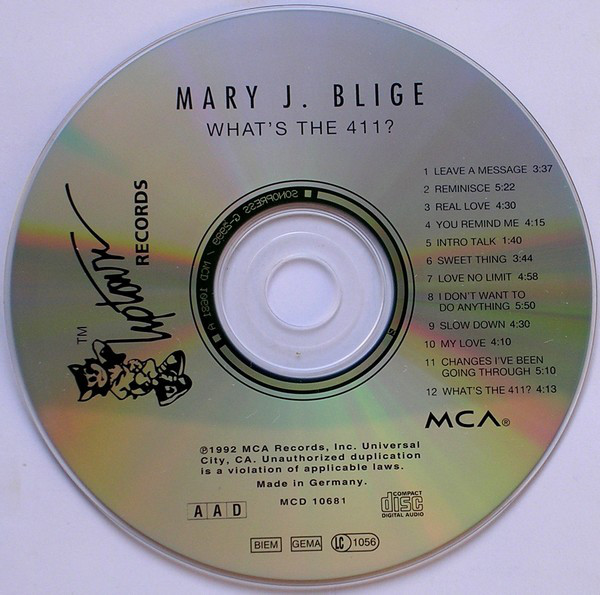 Mary J. Blige - What's The 411? (CD, Album) (Very Good (VG)) - Image 5
