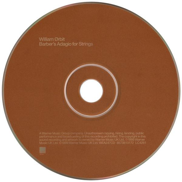 William Orbit - Barber's Adagio For Strings (CD, Single, CDP) (Near Mint (NM or M-)) - Image 4
