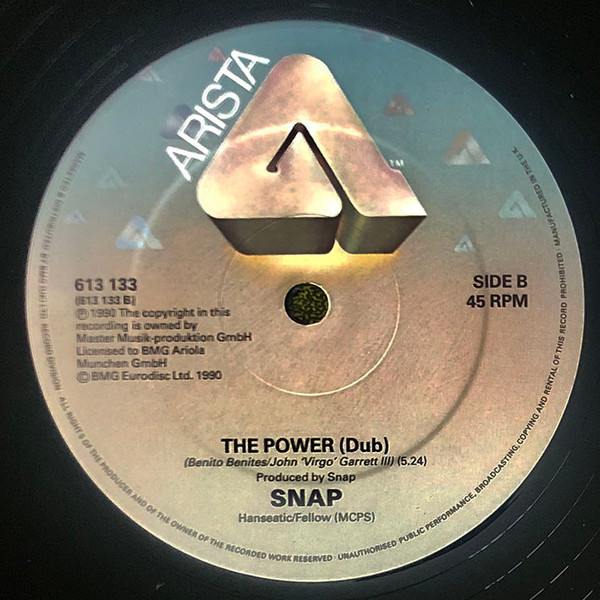 Snap! - The Power (12", Single, EMI) (Very Good (VG)) - Image 4