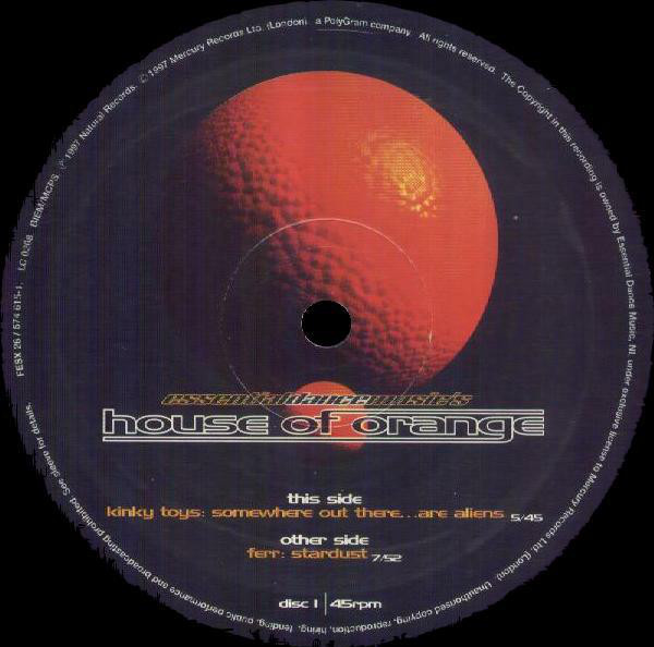 Various - Essential Dance Music's House Of Orange (2x12", Comp) (Very Good Plus (VG+))