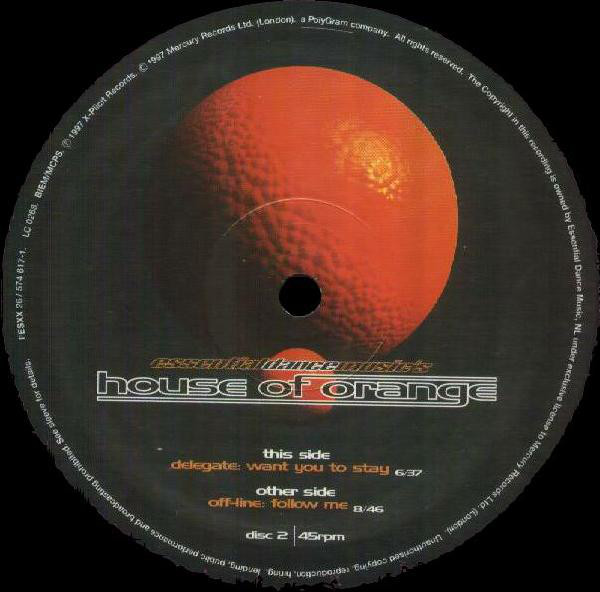 Various - Essential Dance Music's House Of Orange (2x12", Comp) (Very Good Plus (VG+)) - Image 2