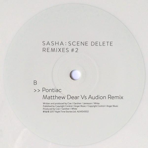 Sasha - Scene Delete : Remixes #2 (10", Ltd, Num, Whi) (Mint (M)) - Image 4